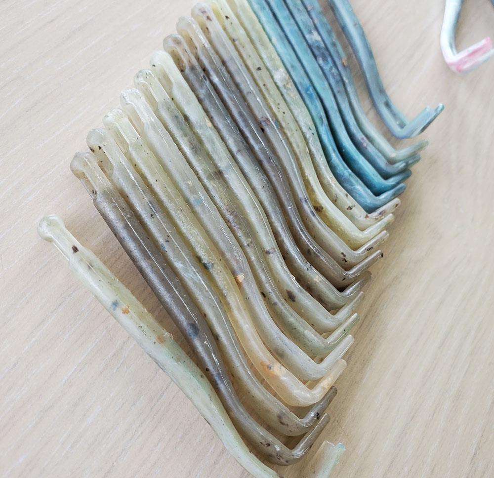 tir-tique fabriqué en plastique recyclé de déchets médicaux propre - vétérinaire dentiste